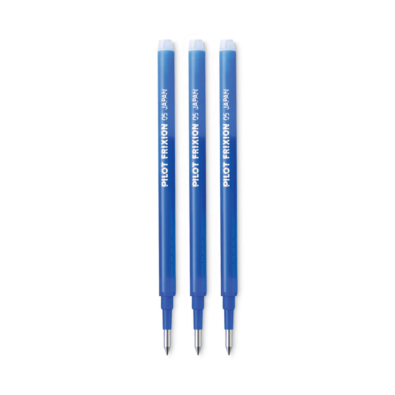 Pilot Refill for Pilot FriXion Erasable, FriXion Ball, FriXion Clicker and FriXion LX Gel Ink Pens, Fine Tip, Blue Ink, 3/Pack