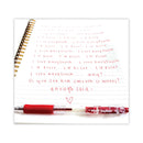 Pilot EasyTouch Ballpoint Pen, Retractable, Fine 0.7 mm, Red Ink, Clear Barrel, Dozen