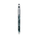Pilot Precise P-700 Gel Pen, Stick, Fine 0.7 mm, Black Ink, Black Barrel, Dozen