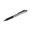 Pilot FriXion Clicker Erasable Gel Pen, Retractable, Extra-Fine 0.5 mm, Black Ink, Black Barrel, Dozen