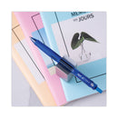 Pilot G-Knock BeGreen Gel Pen, Retractable, Fine 0.7 mm, Blue Ink, Blue Barrel, Dozen