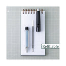 Pilot Dr. Grip Ballpoint Pen, Retractable, Medium 1 mm, Black Ink, Black Barrel