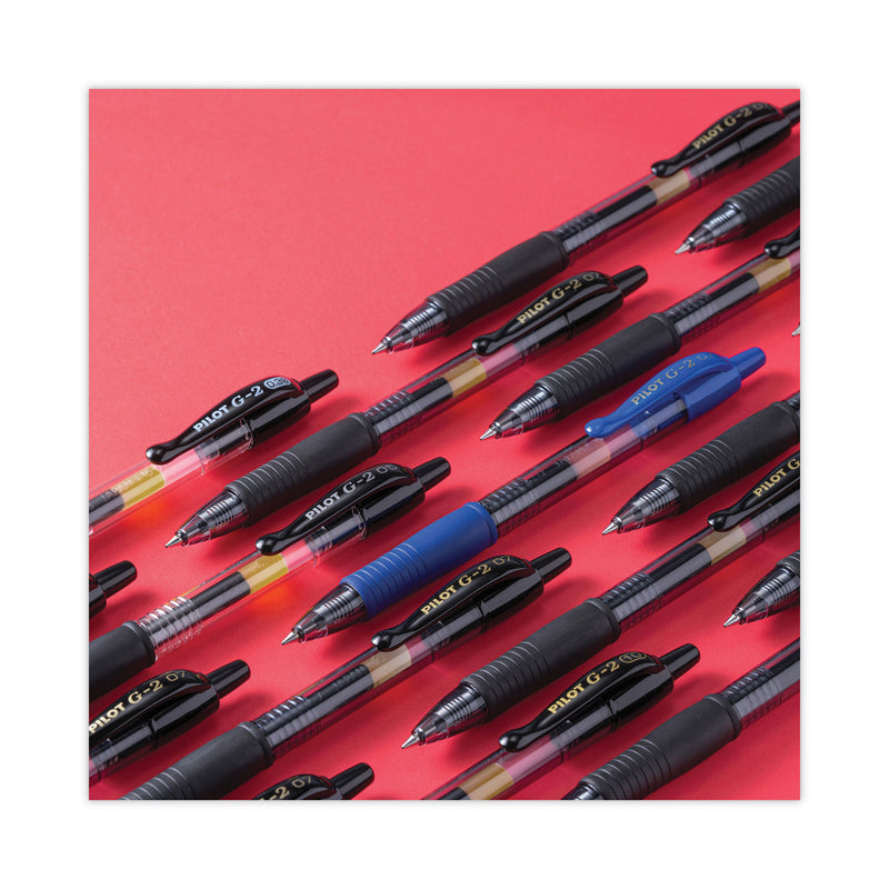 Pilot G2 Premium Gel Pen, Retractable, Fine 0.7 mm, Assorted Ink and Barrel Colors, 8/Pack