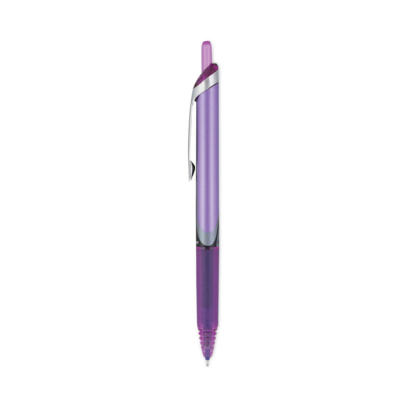 Pilot Precise V5RT Roller Ball Pen, Retractable, Extra-Fine 0.5 mm, Purple Ink, Purple Barrel