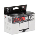 Read Right OneStep Screen Cleaner, 5 x 5, 24/Box