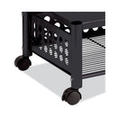 Vertiflex Underdesk Machine Stand, Metal, 2 Shelves, 90 lb Capacity, 21.5" x 17.88" x 11.5", Black