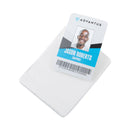 Advantus ID Badge Holders with Clip, Vertical, Clear 3.8" x 4.25" Holder, 3.13" x 3.75" Insert, 50/Pack