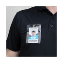 Advantus ID Badge Holders with Clip, Vertical, Clear 3.8" x 4.25" Holder, 3.13" x 3.75" Insert, 50/Pack