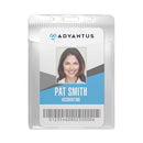 Advantus PVC-Free Badge Holders, Vertical, Clear 3.5" x 5.13" Holder, 3.13" x 4.13" Insert, 50/Pack