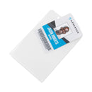 Advantus PVC-Free Badge Holders, Vertical, Clear 3.5" x 5.13" Holder, 3.13" x 4.13" Insert, 50/Pack