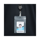 Advantus PVC-Free Badge Holders, Vertical, Clear 3.5" x 5.13" Holder, 3.13" x 4.13" Insert, 50/Pack