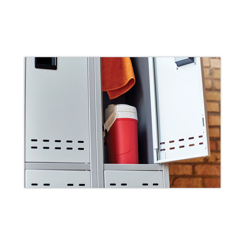 Safco Double-Tier, Three-Column Locker, 36w x 18d x 78h, Two-Tone Gray