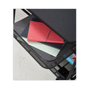 Safco Onyx Under Desk Machine Stand, Metal, 1 Shelf, 1 Drawer, 1 Bin, 100 lb Capacity, 21" x 16" x 17.5", Black