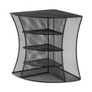 Safco Onyx Mesh Corner Organizer, Six Sections, 15 x 11 x 13, Black