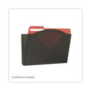 Safco Steel Wall Pocket, Letter Size, 12" x 3" x 9", Black