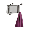 Safco Onyx Mesh Wall Racks, 2-Hook, 8.5w x 3d x 5.5h, Black