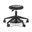 Safco Lab Stool, Backless, Supports Up to 250 lb, 19.25" to 24.25" Seat Height, Black