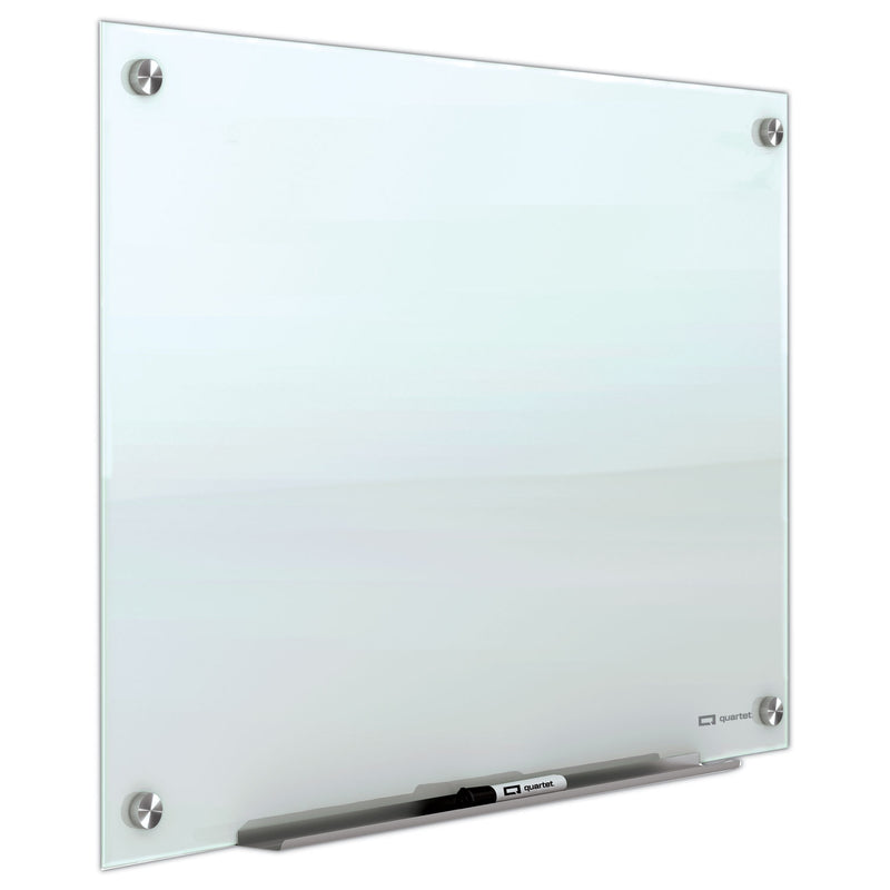 Quartet Brilliance Glass Dry-Erase Boards, 36 x 24, White Surface