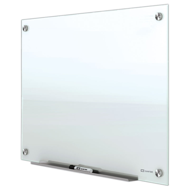 Quartet Brilliance Glass Dry-Erase Boards, 36 x 24, White Surface