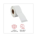 Universal Thermal Transfer Blank Shipping Labels, Label Printers, 4 x 6, White, 1,000/Roll, 4 Rolls/Carton