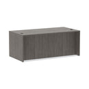 Alera Valencia Series Straight Front Desk Shell, 71" x 35.5" x 29.63", Gray