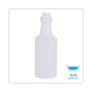 Boardwalk Handi-Hold Spray Bottle, 16 oz, Clear, 24/Carton