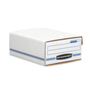 Bankers Box LIBERTY BINDER-PAK, Letter Files, 9.13" x 11.38" x 4.38", White/Blue