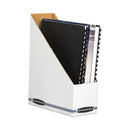 Bankers Box Stor/File Corrugated Magazine File, 4 x 9.25 x 11.75, White, 12/Carton