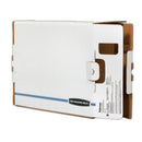 Bankers Box X-Ray Storage Boxes, 5" x 18.75" x 14.88", White/Blue, 6/Carton