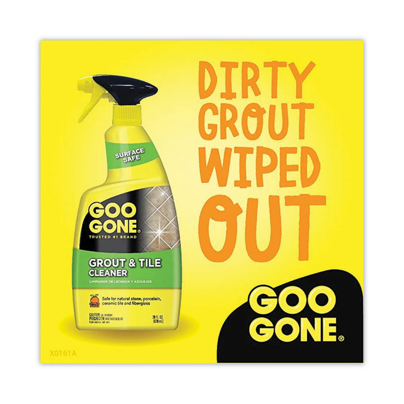 Goo Gone Grout and Tile Cleaner, Citrus Scent, 28 oz Trigger Spray Bottle