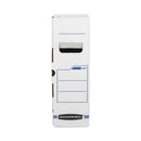 Bankers Box X-Ray Storage Boxes, 5" x 18.75" x 14.88", White/Blue, 6/Carton
