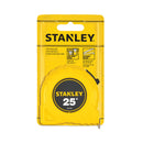 Stanley Bostitch Power Return Tape Measure, Plastic Case, 1" x 2 5ft, Yellow