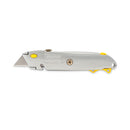 Stanley Quick-Change Utility Knife with Retractable Blade and Twine Cutter, 6" Metal Handle, Gray