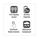 Morpheus 360 Spire True Wireless Earbuds Bluetooth In-Ear Headphones with Microphone, Dark Gray