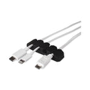 RCA Four Channel Cable Holder Black, 3" x 3", 3/Pack