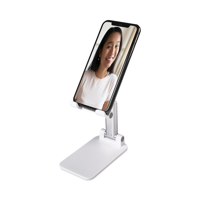 JENSEN Metal Foldable Portable Tablet/Phone Stand, White