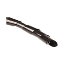 RCA Cable Management Spiral Wrap, 0.5" x 78", Black