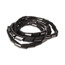 RCA Cable Management Spiral Wrap, 0.5" x 78", Black