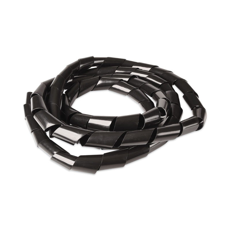 RCA Cable Management Spiral Wrap, 0.5" x 78", Black