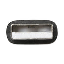 JENSEN USB-A to USB-C Cable, 6 ft, Black