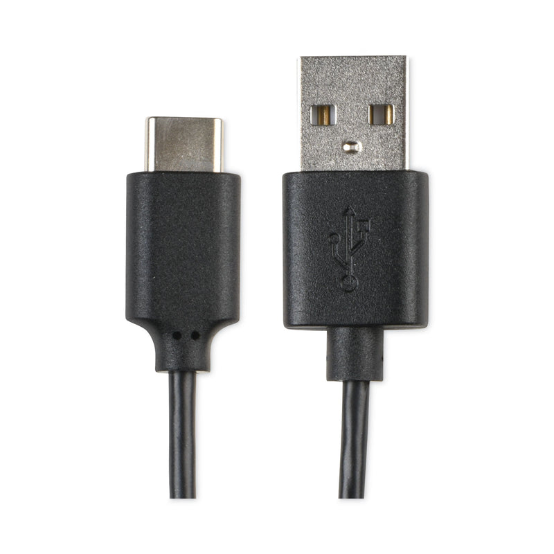 JENSEN USB-A to USB-C Cable, 6 ft, Black