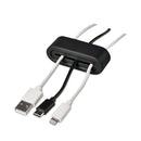 RCA Multi Channel Cable Holder, 2" x 2", Black