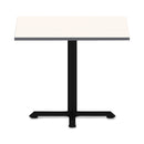 Alera Hospitality Series Single-Column Bases, 27.5" Diameter, 28.5"h, 300 lb Cap, Steel, Black