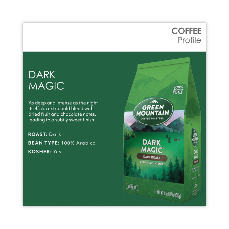 Green Mountain Coffee Dark Magic Ground Coffee, 18 oz Bag