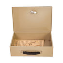 CONTROLTEK Heavy Duty Fire Retardant Box, 1 Compartment, 12.75 x 8.25 x 4, Sand