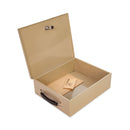 CONTROLTEK Jumbo Locking Cash Box, 1 Compartment, 14.38 x 11 x 4.13, Sand