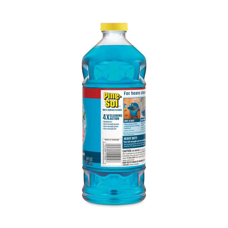 Pine-Sol All Purpose Cleaner, Sparking Wave, 48 oz Bottle, 8/Carton