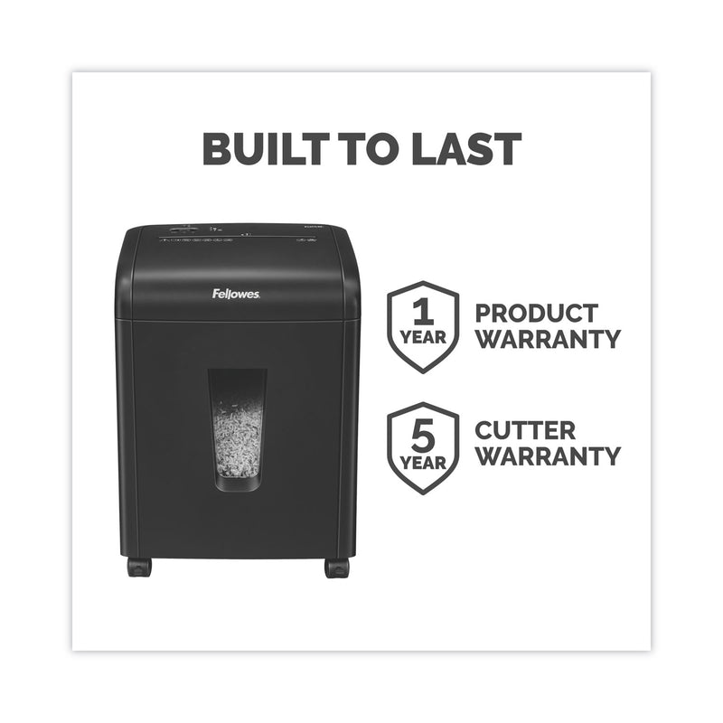 Fellowes Powershred 62MC Micro-Cut Shredder, 10 Manual Sheet Capacity