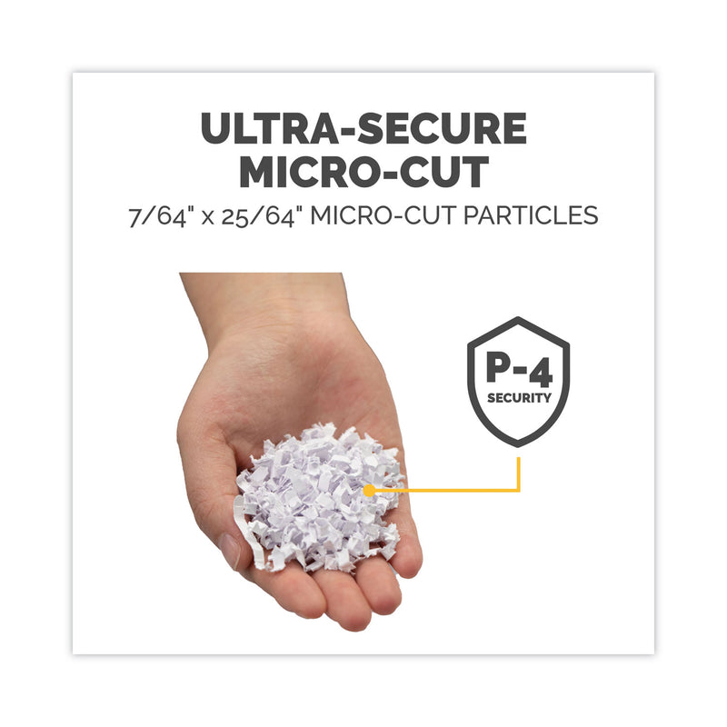 Fellowes Powershred 62MC Micro-Cut Shredder, 10 Manual Sheet Capacity