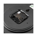 Universal Whisper Quiet Clock, 12" Overall Diameter, Black Case, 1 AA (sold separately)